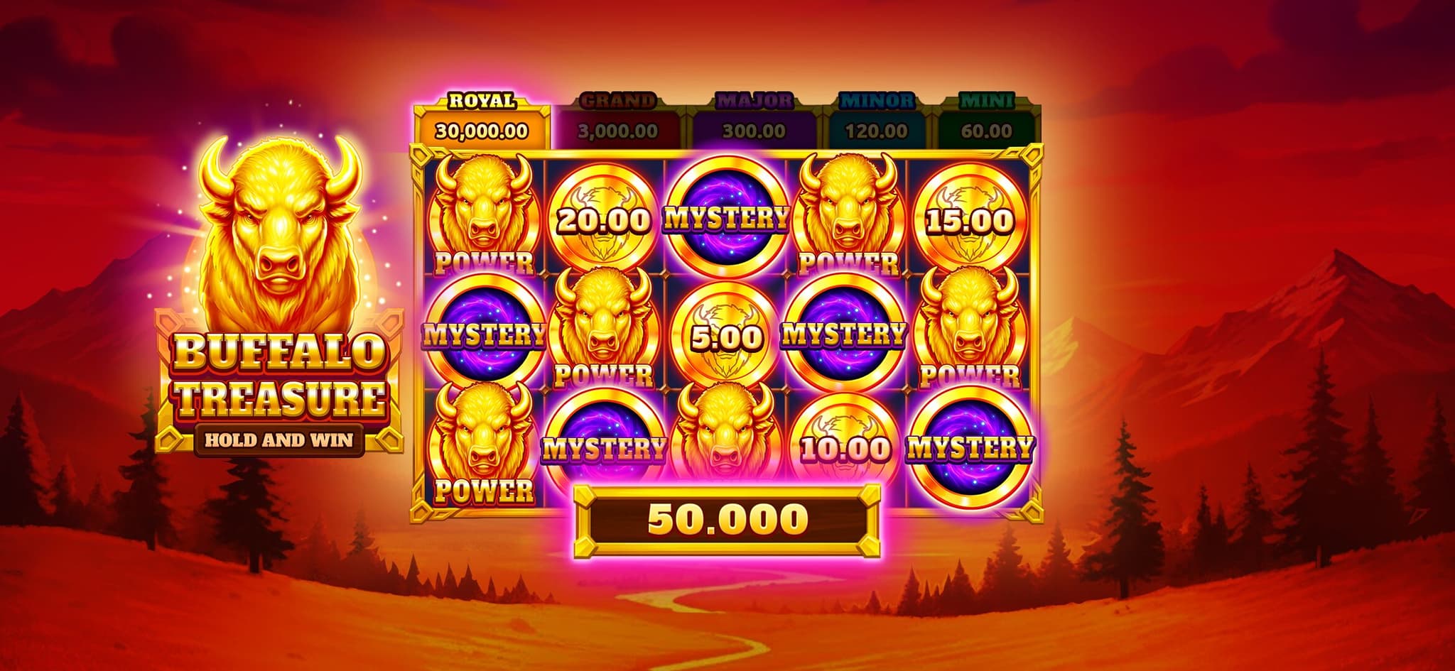 Buffalo Treasure Slot: A Wild Release by Onlyplay